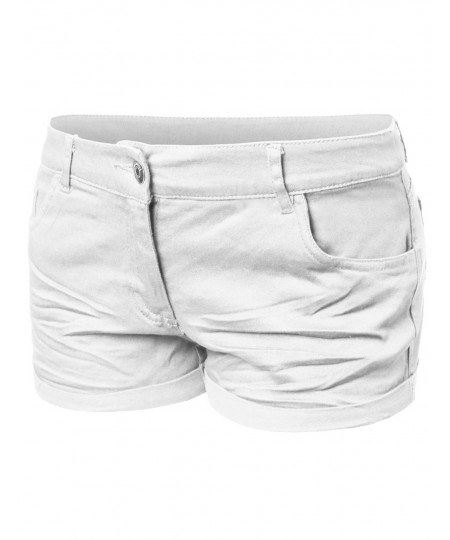 Women's Basic Solid Trendy Colorful Shorts