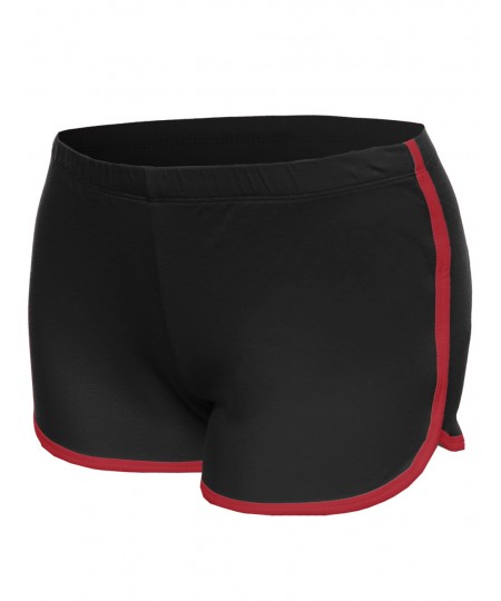 Women's Basic Athletic Sport Cotton Shorts in Various Colors