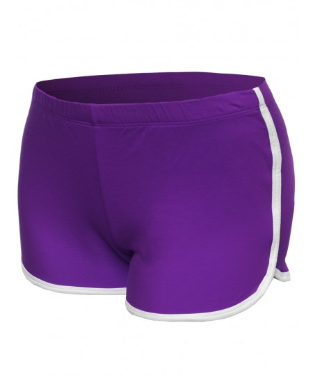 Women's Basic Athletic Sport Cotton Shorts in Various Colors