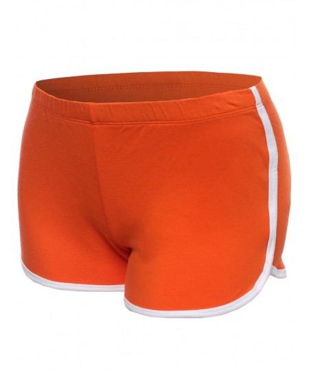 Women's Basic Athletic Sport Cotton Shorts in Various Colors