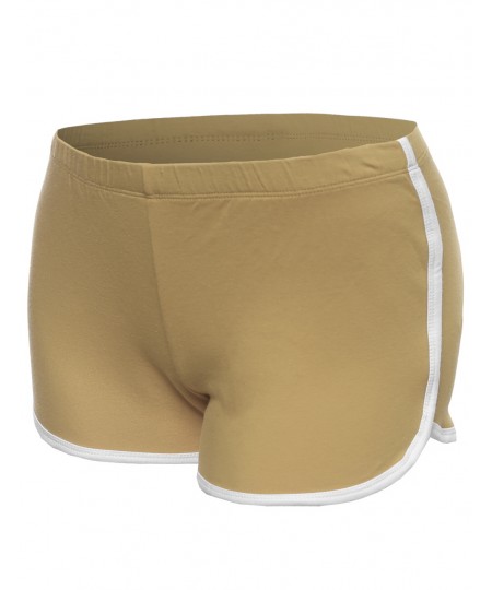 Women's Basic Athletic Sport Cotton Shorts in Various Colors