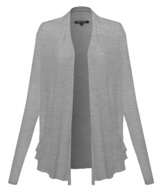 Women's Everyday Lounge Super Thin Draped Cardigan Shawl