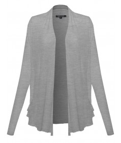 Women's Everyday Lounge Super Thin Draped Cardigan Shawl