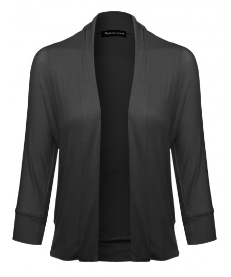 Women's Super Comfy Open Front Drape Cardigan