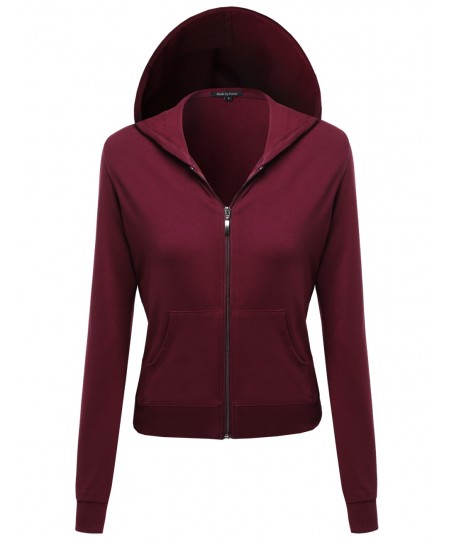 Women's A Classic French Terry Zip Up Hoodie