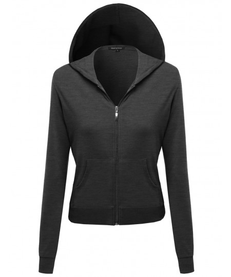 Women's A Classic French Terry Zip Up Hoodie