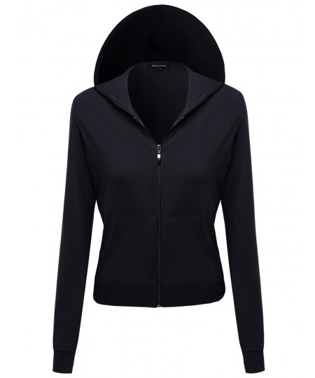 Women's A Classic French Terry Zip Up Hoodie