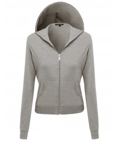 Women's A Classic French Terry Zip Up Hoodie