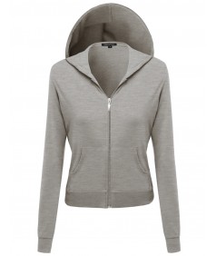 Women's A Classic French Terry Zip Up Hoodie