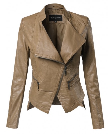 Women's Bike Rider Moto Leather Jacket