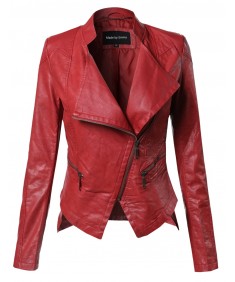 Women's Bike Rider Moto Leather Jacket