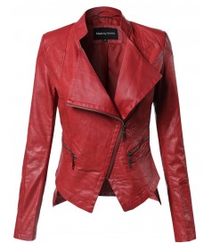 Women's Bike Rider Moto Leather Jacket