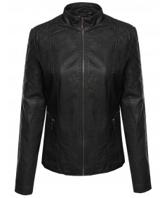 Women's Bike Rider Moto Leather Jacket