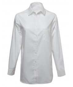 Women's Basic & Classic Oversized Button Up Shirt