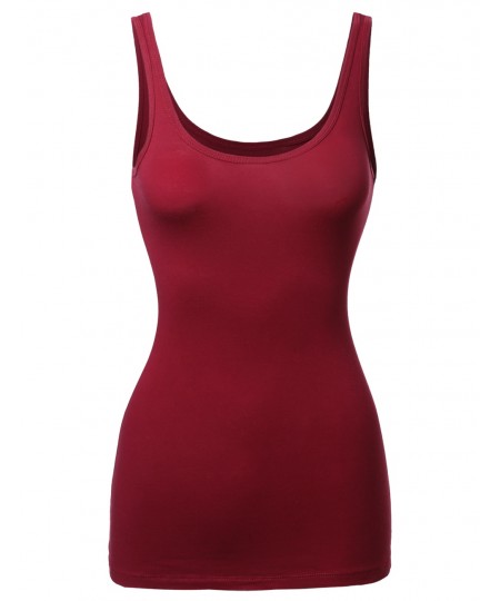 Women's Basic Scoop Neck Tank Top