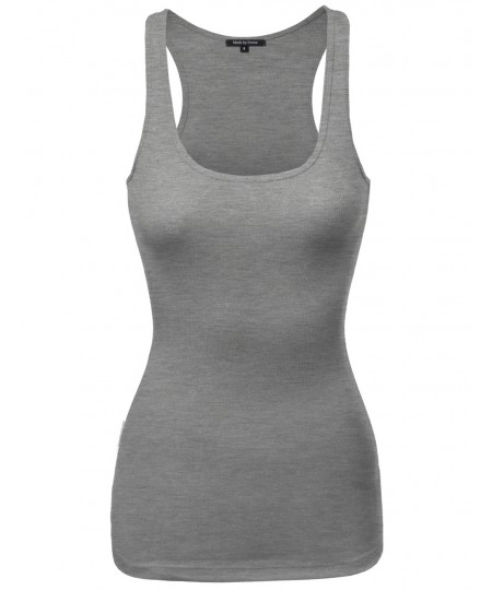 Women's Rib Racerback Workout Tank Top