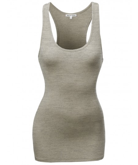 Women's Delicate Soft Stretchy Racerback Tanktop