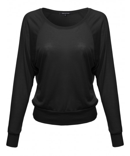 Women's Basic Sheer Long Sleeve Top