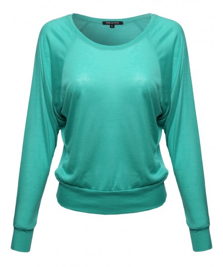 Women's Basic Sheer Long Sleeve Top