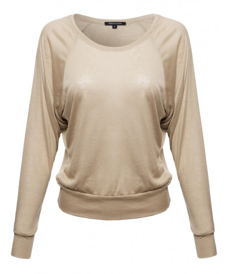 Women's Basic Sheer Long Sleeve Top