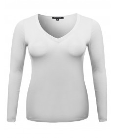 Women's Lightweight Daily Casual Basic Long Sleeve Plus Size