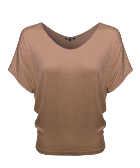 Women's Boat Neck Dolman Top