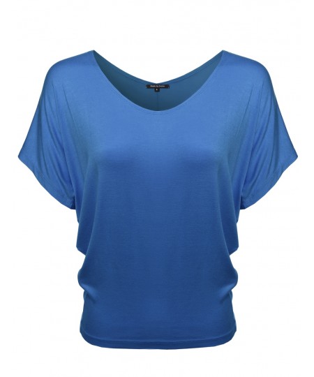 Women's Boat Neck Dolman Top