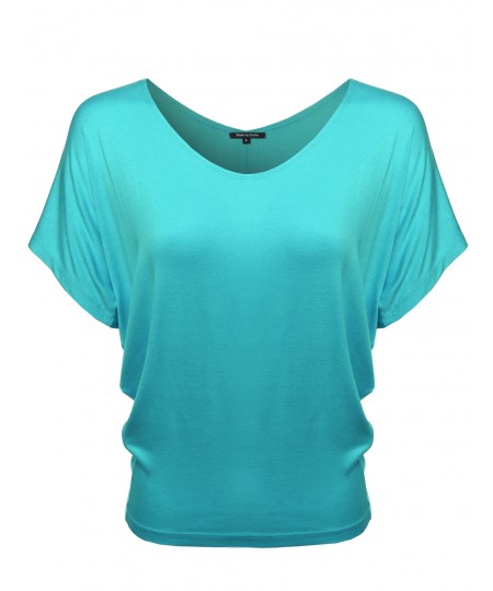 Women's Boat Neck Dolman Top