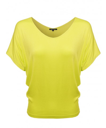 Women's Boat Neck Dolman Top