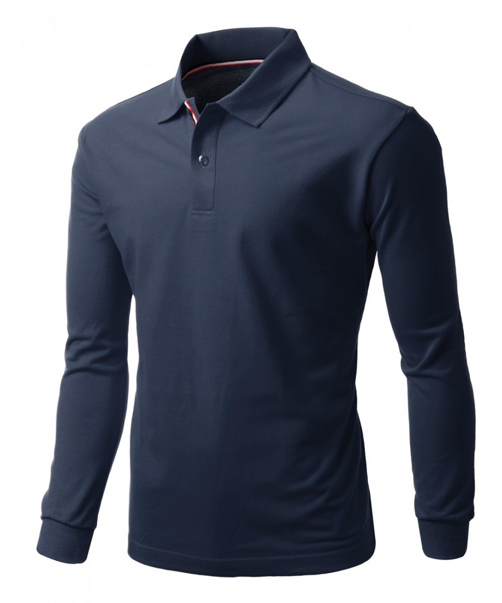 Long sleeved polo t shirts Nicce polo shirt in navy with long sleeves and chest logo. £ Polo Ralph Lauren Hi Tech Capsule long sleeve multi stripe rugby polo classic over sized fit in blue multi. £ Lacoste corduroy long sleeve stripe polo in navy. £ ASOS DESIGN Plus long sleeve jersey polo in black.