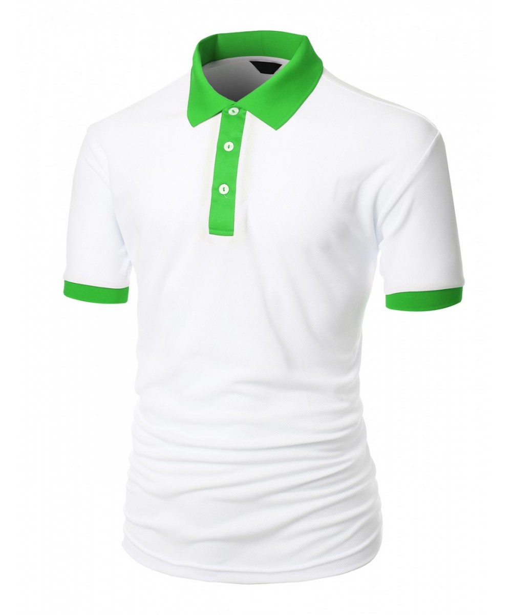 Image result for white t shirt with green collar